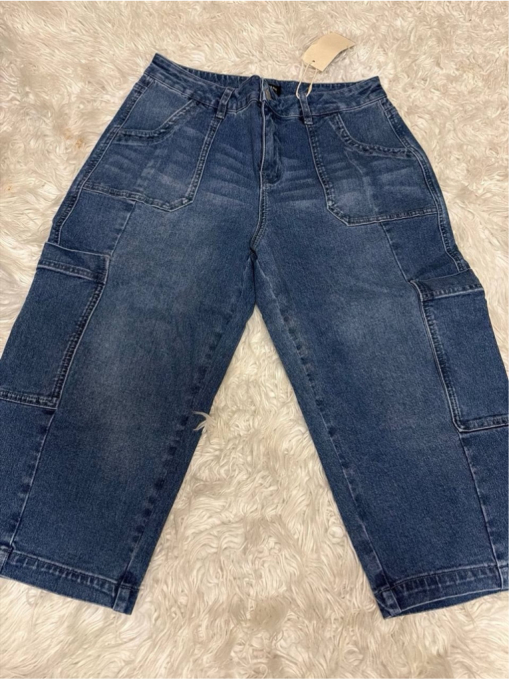 Flamingals Capri Straight Wide Leg Pants L